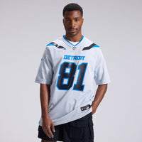 Detroit Lions Calvin Johnson Nike Silver 2026 Rivalries Collection Game Jersey