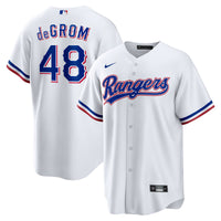 Texas Rangers Jacob deGrom Nike White Home Replica Player Jersey