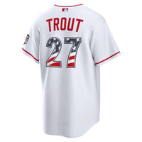 Fourth of July Los Angeles Angels Mike Trout Nike White USA 250 Stadium Jersey
