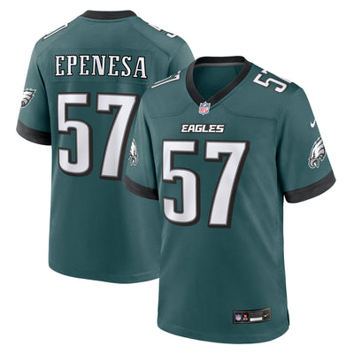 Philadelphia Eagles A.J. Epenesa Nike Midnight Green Team Game Jersey