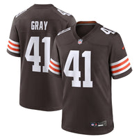 Cleveland Browns Eric Gray Brown jersey – view 1