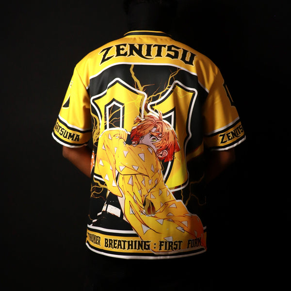 Zenitsu Thunder Breathing - Demon Slayer Oversized Jersey