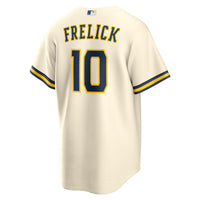 Milwaukee Brewers Sal Frelick Cream jersey – view 4