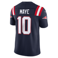 New England Patriots Drake Maye Nike Navy Team Vapor F.U.S.E. Printed Limited Jersey