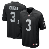 Las Vegas Raiders Taron Johnson Nike Black Team Game Jersey