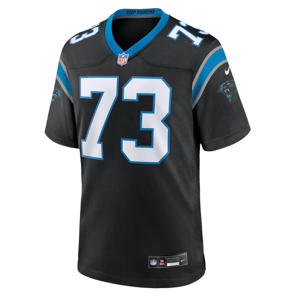 Carolina Panthers Stone Forsythe Nike Black Team Game Jersey