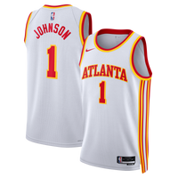 Atlanta Hawks Nike Association Edition Swingman Jersey - White - Jalen Johnson -