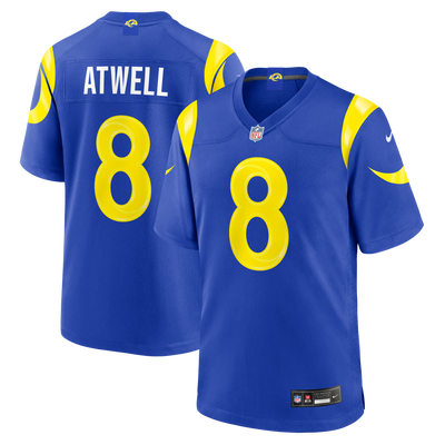 Los Angeles Rams Tutu Atwell Nike Royal Team Game Jersey