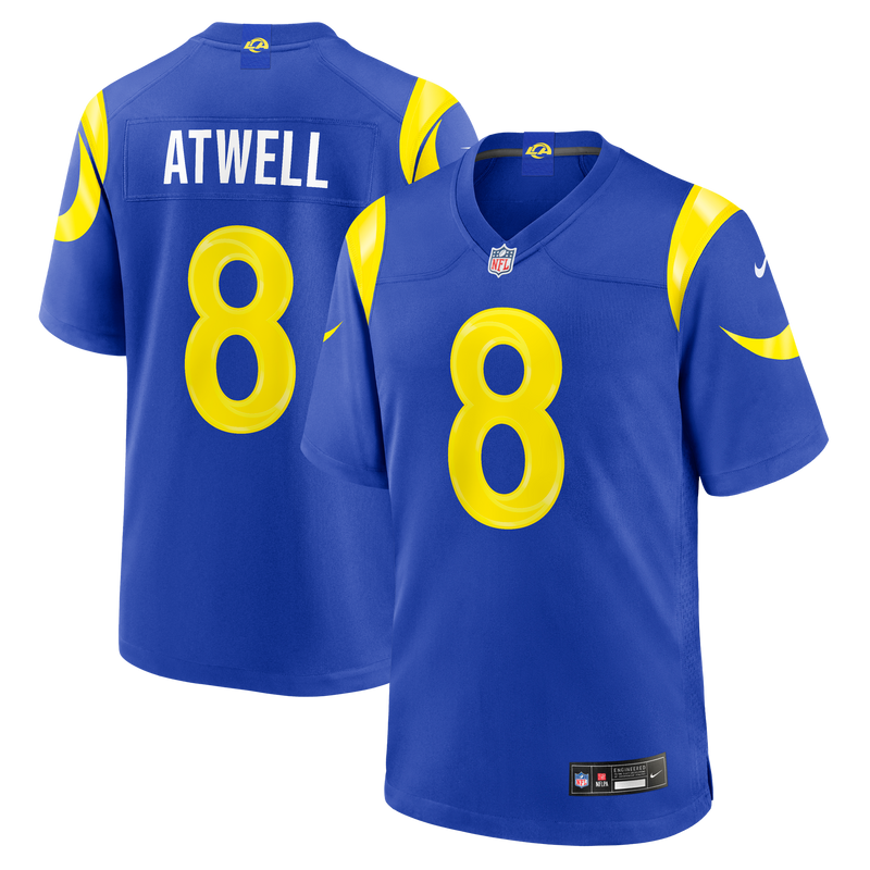 Los Angeles Rams Tutu Atwell Nike Royal Team Game Jersey