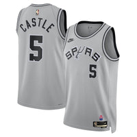 San Antonio Spurs Stephon Castle - Silver jersey – view 2