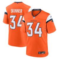Denver Broncos JL Skinner Nike Orange Team Game Jersey