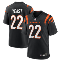 Cincinnati Bengals Russ Yeast Nike Black Team Game Jersey