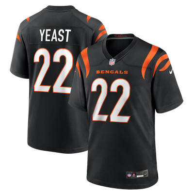 Cincinnati Bengals Russ Yeast Nike Black Team Game Jersey