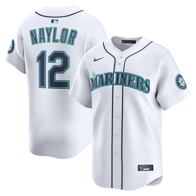 Seattle Mariners Josh Naylor Nike White Home Limited Jersey
