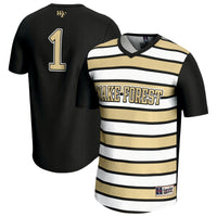 #1 Wake Forest Demon Deacons GameDay Greats Lightweight Soccer Fashion Jersey - Black