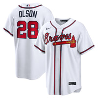 Atlanta Braves Matt Olson Nike White Home Replica Jersey