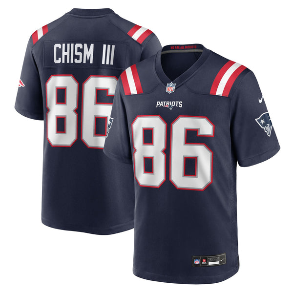 New England Patriots Efton Chism III Nike Navy Team Game Jersey