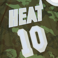 Miami Heat Mitchell & Ness Tim Hardaway 1996 Ghost Camo Swingman Jersey - Green