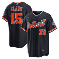 Detroit Tigers Max Clark Nike Navy Alternate Stadium Jersey