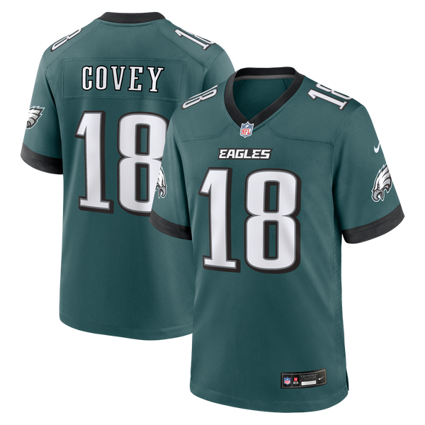 Philadelphia Eagles Britain Covey Nike Midnight Green Team Game Jersey
