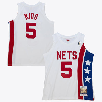 New Jersey Nets Mitchell & Ness Jason Kidd 2005 Alternate Authentic Jersey - White