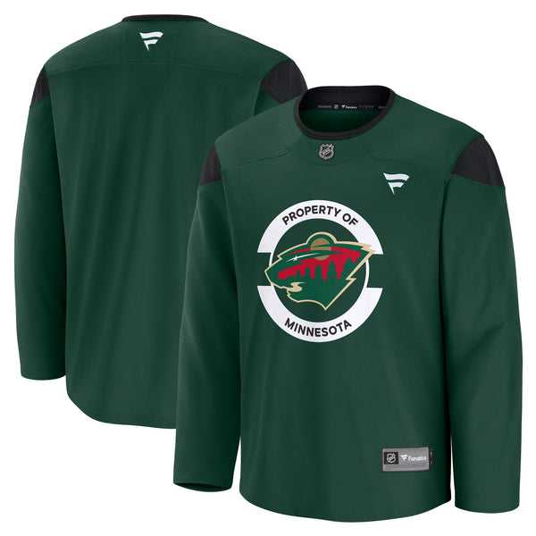 Minnesota Wild Fanatics Green Practice Jersey