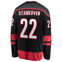 Carolina Hurricanes Logan Stankoven Fanatics Black 2026 Stanley Cup Final Home Breakaway Jersey