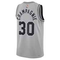 San Antonio Spurs Julian Champagnie - Silver jersey – view 4