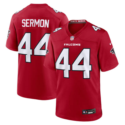 Atlanta Falcons Trey Sermon Nike Red Team Game Jersey