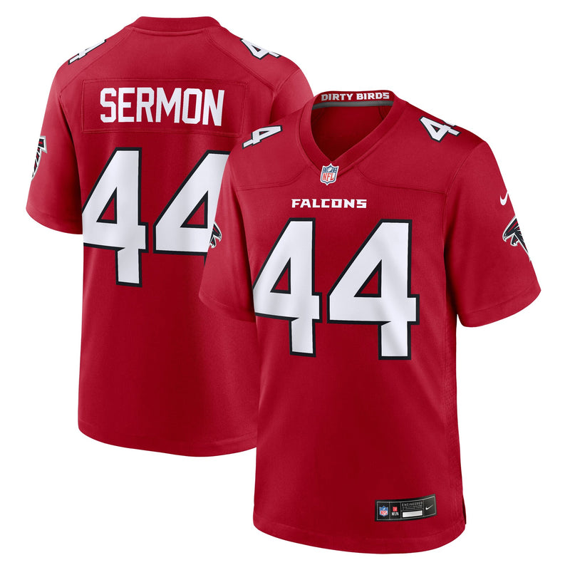 Atlanta Falcons Trey Sermon Red jersey – view 1