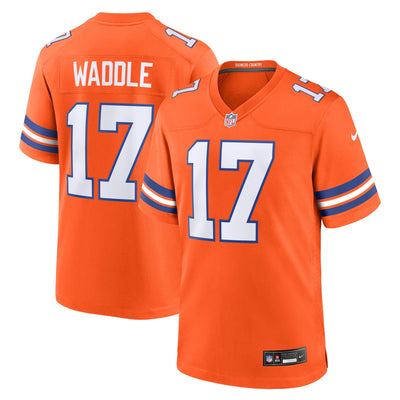 Denver Broncos Jaylen Waddle Nike Orange Game Player Jersey
