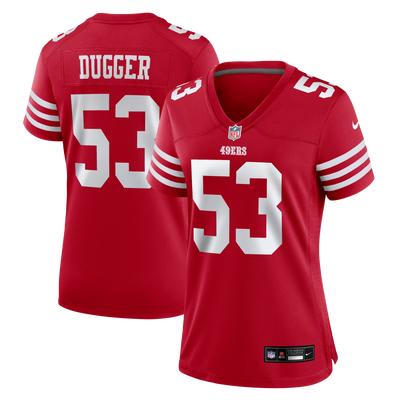 San Francisco 49ers Jaden Dugger III Nike Scarlet Team Game Jersey