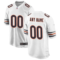 Chicago Bears Nike White Custom Game Jersey