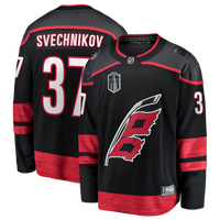 Carolina Hurricanes Andrei Svechnikov Fanatics Black 2026 Stanley Cup Final Home Breakaway Jersey