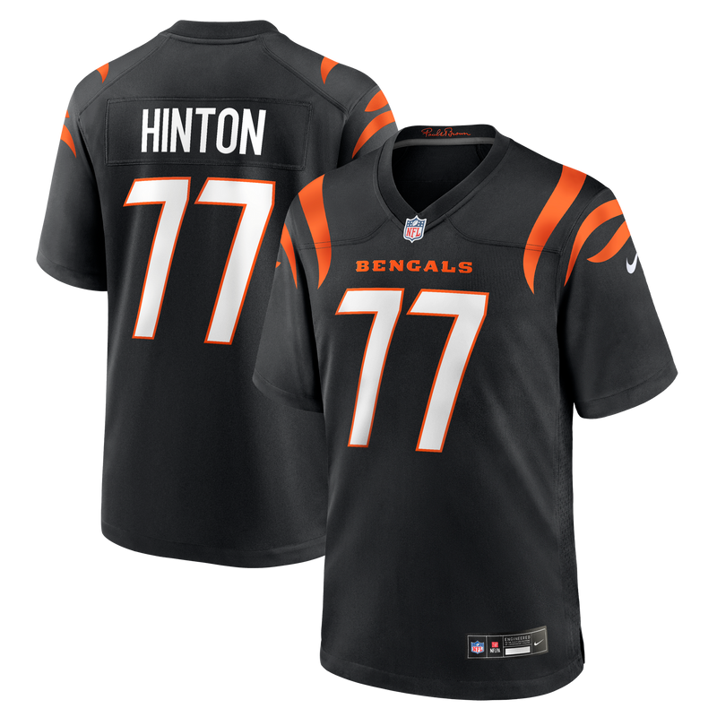 Cincinnati Bengals Myles Hinton Nike Black Team Game Jersey