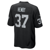 Las Vegas Raiders Roman Hemby Black jersey – view 5