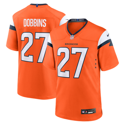 Denver Broncos J.K. Dobbins Nike Orange Team Game Jersey
