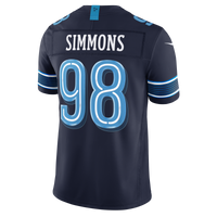 Tennessee Titans Jeffery Simmons Nike Navy 2026 Rivalries Collection Printed Limited Jersey