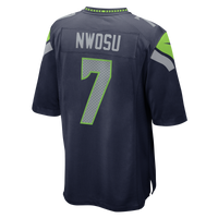 Seattle Seahawks Uchenna Nwosu Nike College Navy Team Game Jersey