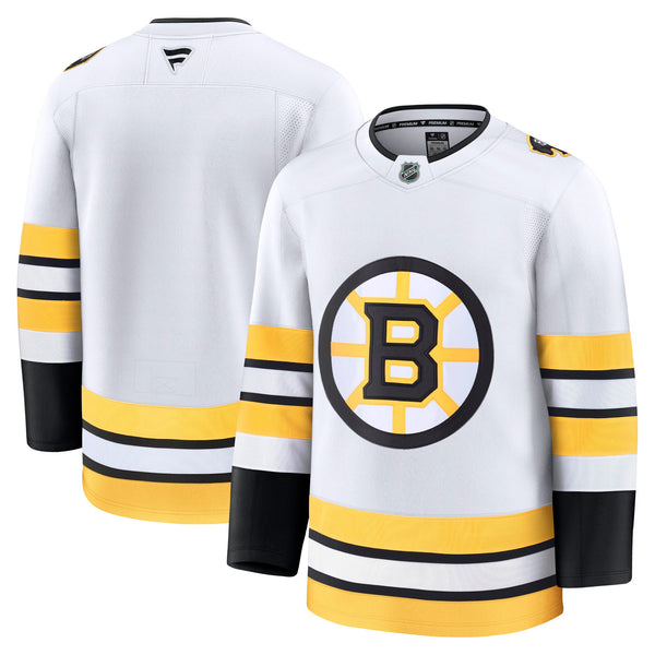Boston Bruins Fanatics White Away Premium Jersey