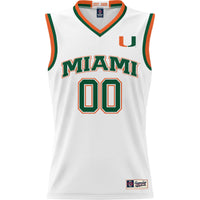 Miami Hurricanes GameDay Greats NIL Pick-A-Player Lightweight Basketball Jersey - White