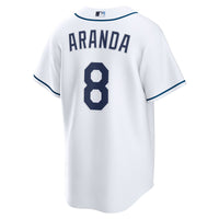 Tampa Bay Rays Jonathan Aranda White jersey – view 4