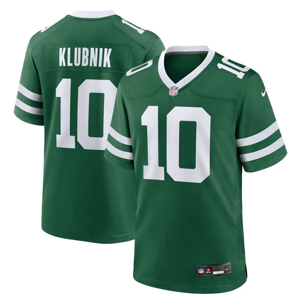 New York Jets Cade Klubnik Nike Legacy Green Team Game Jersey