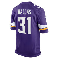 Minnesota Vikings DeeJay Dallas Purple jersey – view 5