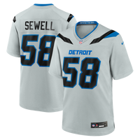 Detroit Lions Penei Sewell Nike Silver 2026 Rivalries Collection Game Jersey