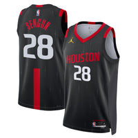 Houston Rockets Jordan Brand Replica Statement Edition Swingman Jersey - Black - Alperen Sengun -
