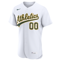 Athletics Nike White Home Authentic Custom Jersey