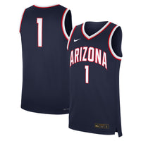 #1 Arizona Wildcats Nike Road Replica Jersey - Navy