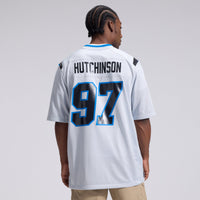 Detroit Lions Aidan Hutchinson Nike Silver 2026 Rivalries Collection Game Jersey