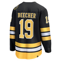 Boston Bruins John Beecher Fanatics Black Home Breakaway Player Jersey